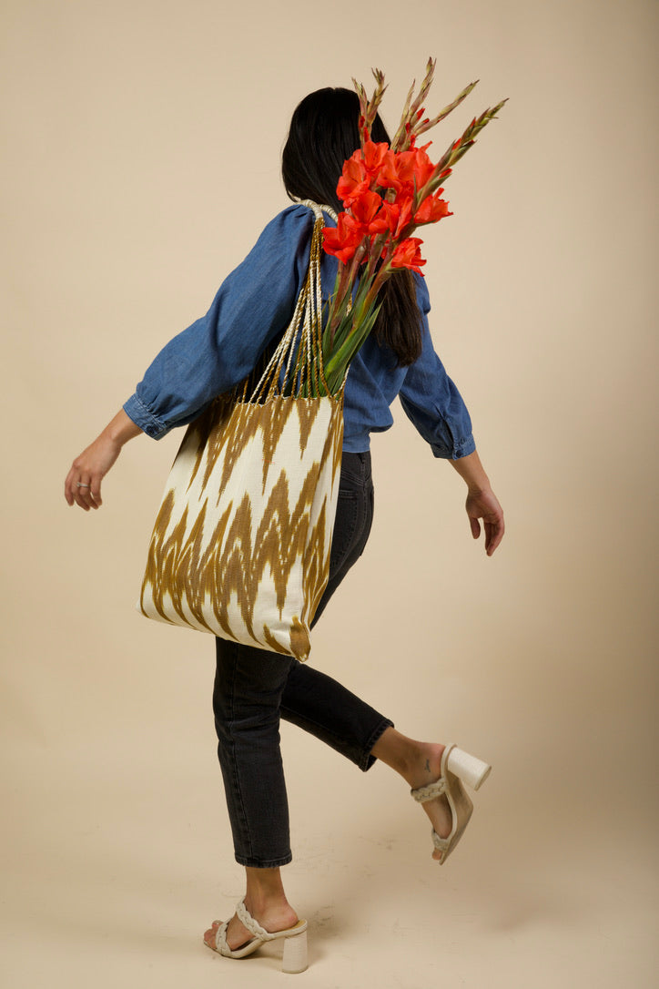 かごバッグ Marihoja Mercado Bag Amaria (Long handle Mercado Bag Amaria_White×Navy